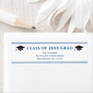 Blue and White Sporty Graduation Party