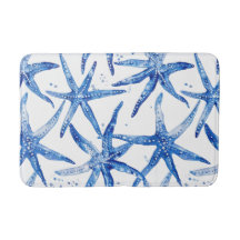 Blue and White Starfish Design
