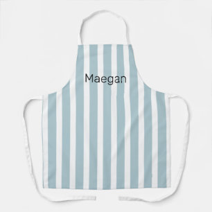BLUE and WHITE STRIPED APRON