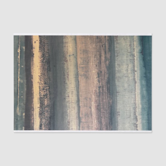 Blue and White Striped Background Pattern Tissue Paper (Front)