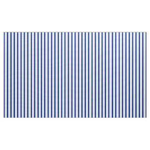 Blue and White Striped Baseball Fabric by the Yard