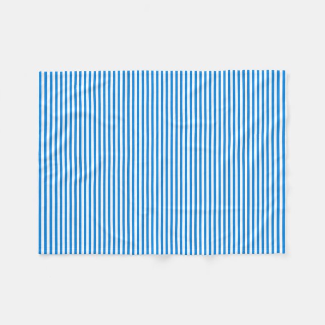 Blue and white striped blanket (Front (Horizontal))