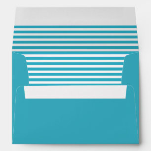 Blue and White Striped  Envelopes