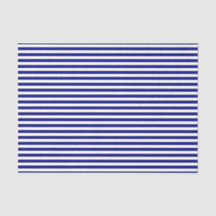 Blue and White Striped Tissue Paper