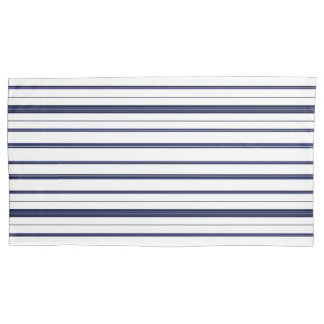 Blue and White Stripes - Dark Pillowcase