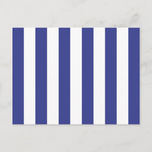Blue and White Stripes Postcard