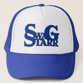 Blue and White Swag Starr Hat