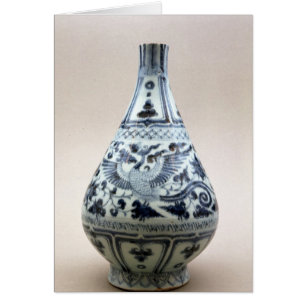Blue and white vase, Yuan Dynasty