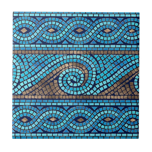 blue and white vintage tiles (Front)