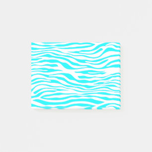 Blue and White Zebra Stripes Post-it Notes
