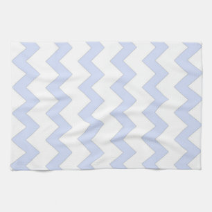 Blue and white zigzag chevron design kitchen towel