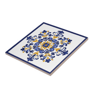 💛💙 Blue and yellow, Azulejos Tile