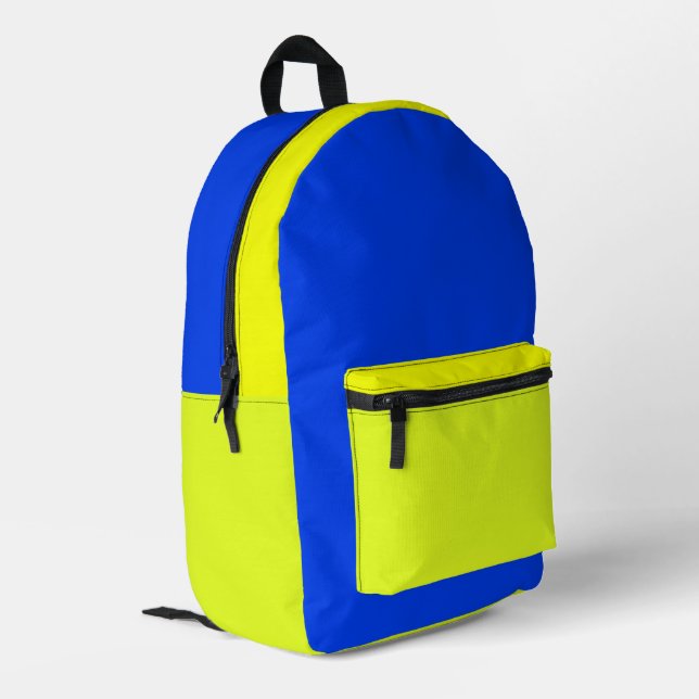 Blue and Yellow Backpack (Back Corner Left)