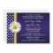 Blue and Yellow Daisy Wedding Invitation