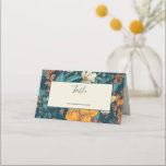 Blue and yellow flowers wedding table number place card<br><div class="desc">Elevate your wedding reception decor with these blue and yellow flowers table number place cards. The elegant and sophisticated design will add a touch of refinement and charm to your special day. These cards are perfect for creating a personalized seating plan and ensuring that your guests find their seat with...</div>