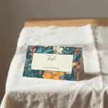 Blue and yellow flowers wedding table number place card<br><div class="desc">Elevate your wedding reception decor with these blue and yellow flowers table number place cards. The elegant and sophisticated design will add a touch of refinement and charm to your special day. These cards are perfect for creating a personalized seating plan and ensuring that your guests find their seat with...</div>