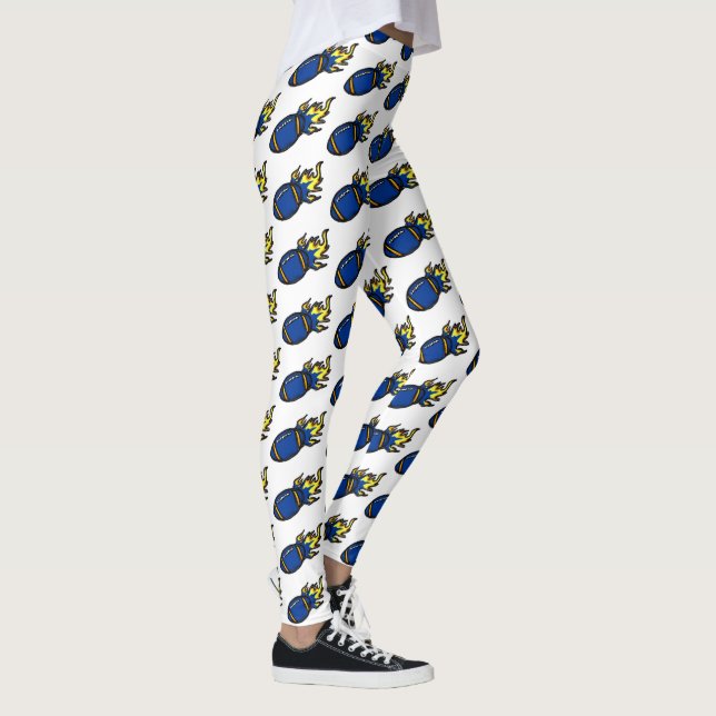 BLUE AND YELLOW FOOTBALLS    LEGGINGS (Right)