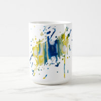 Blue and yellow | handmade artwork
