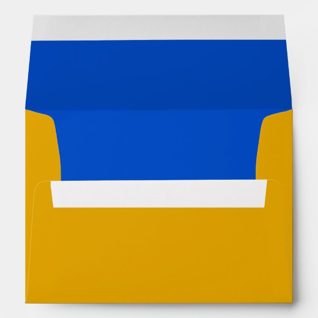 Blue and Yellow Invitation Envelope (Back (Bottom))
