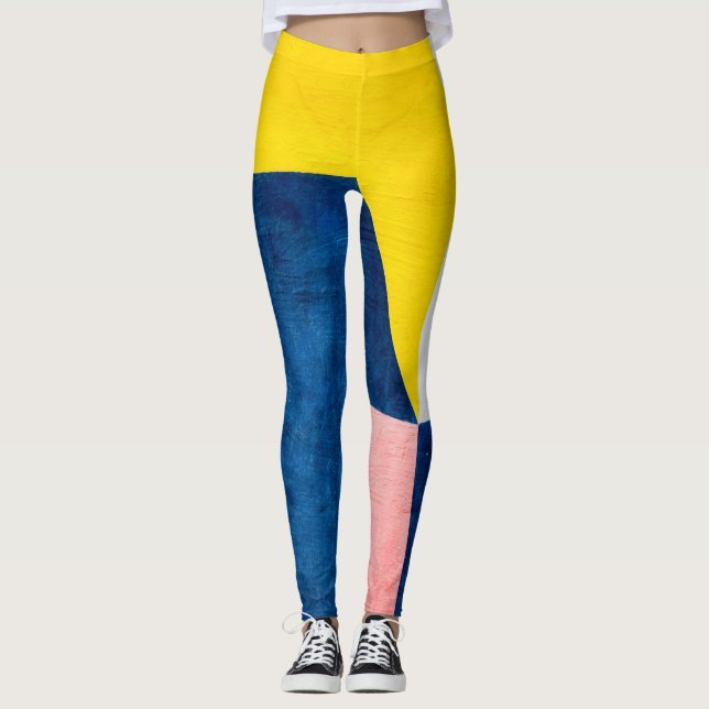 Blue and Yellow Leggings (Front)