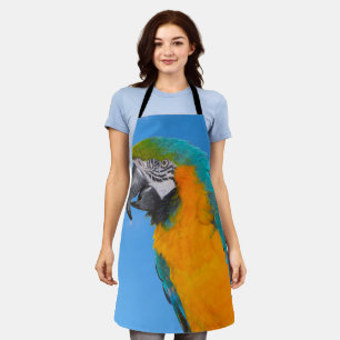 Blue and yellow macaw  apron
