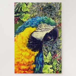 Blue and yellow macaw jigsaw puzzle