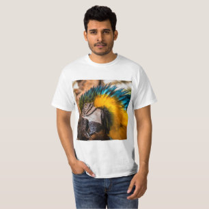 Blue and yellow macaw portrait T-Shirt