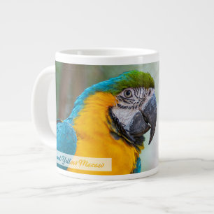 Blue-and-Yellow Macaw Psalm 145:9 KJV Large Coffee Mug