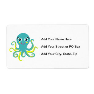 Blue and Yellow Octopus