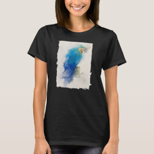 Blue and Yellow Parrot Macaw No 3 Animal Portrait  T-Shirt