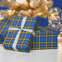 Blue And Yellow Plaid