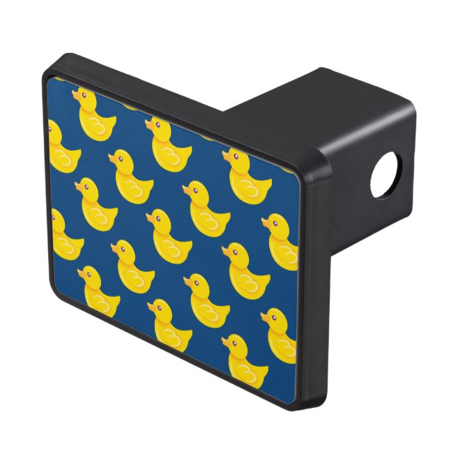 Blue and Yellow Rubber Duck, Ducky Trailer Hitch Cover (Top Right)
