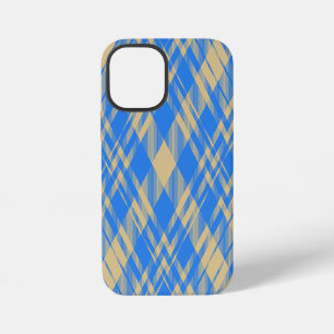 Blue and Yellow Scottish Tartan Plaid iPhone 12 Mini Case