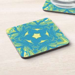 Blue and Yellow Stars Coaster