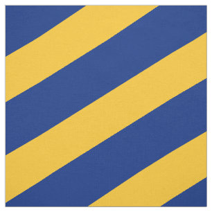 Blue and yellow striped pattern fabric