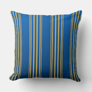 Blue And Yellow Throw Pillow