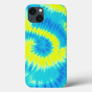 Blue and Yellow Tie Dye Phone Case