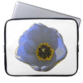 Blue and Yellow Tulip Laptop Bag