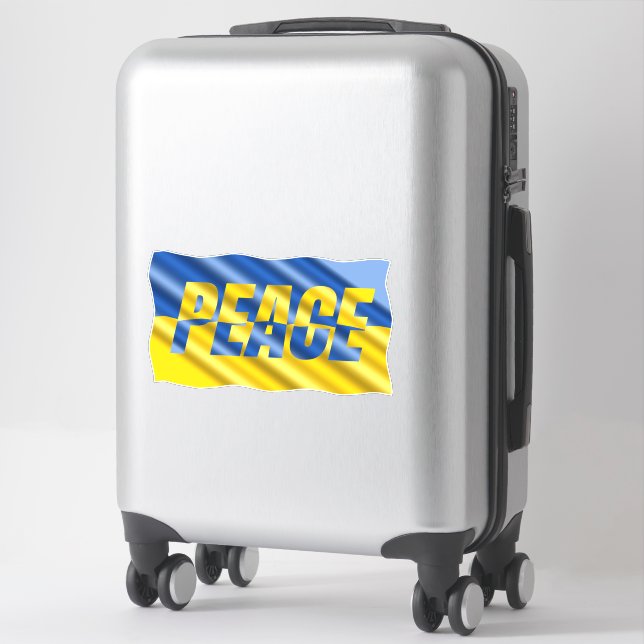 Blue and Yellow Ukraine inspirations peace no war (Suitcase)