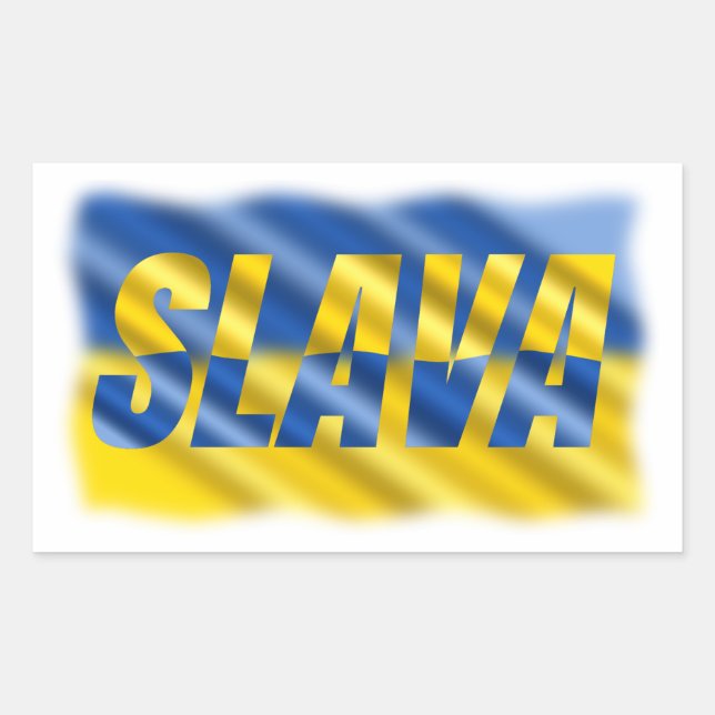 Blue and Yellow Ukraine Inspirations Peace No War Sticker (Front)