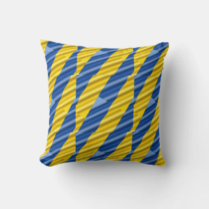 Blue and Yellow Ukraine Inspirations Peace No War Throw Pillow