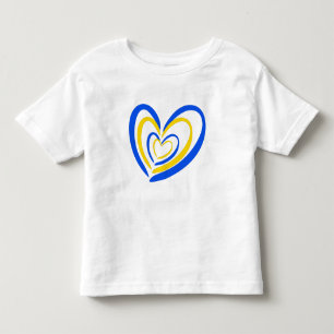 Blue and Yellow Ukraine Inspirations Peace No War Toddler T-shirt