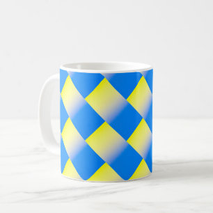 Blue and Yellow Ukraine Inspired peace anti war Coffee Mug