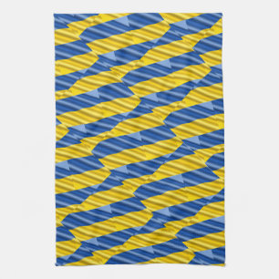 Blue and Yellow Ukraine Inspired peace anti war Kitchen Towel