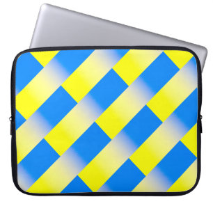 Blue and Yellow Ukraine Inspired peace anti war Laptop Sleeve