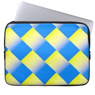 Blue and Yellow Ukraine Inspired peace anti war Laptop Sleeve