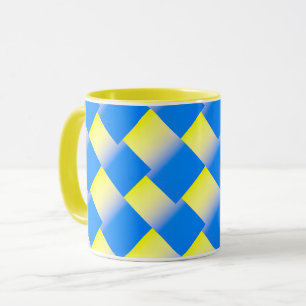 Blue and Yellow Ukraine Inspired peace anti war Mug