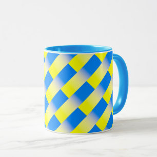 Blue and Yellow Ukraine Inspired peace anti war Mug