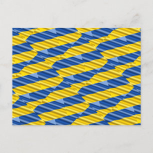 Blue and Yellow Ukraine Inspired peace anti war Postcard
