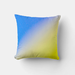 Blue and Yellow Ukraine Inspired peace anti war Throw Pillow